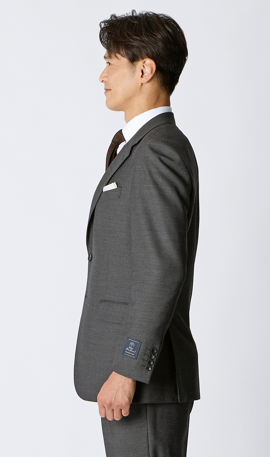 プレミアムスタンダードスーツ【Contemporary Line】 グレー 体型:A体(標準型),号数（身長）:3号(160cm)