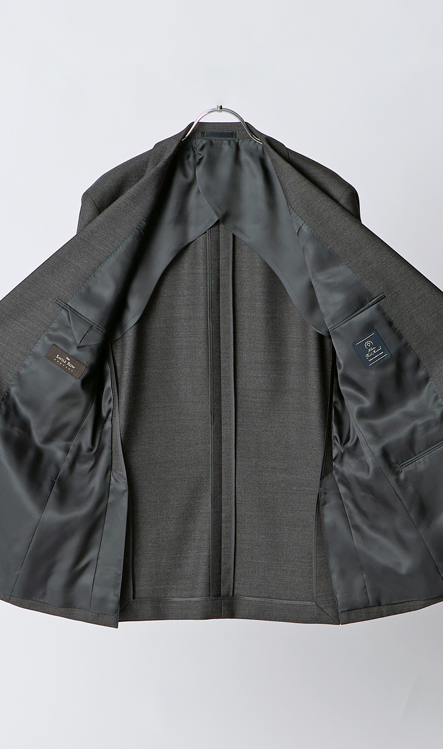 プレミアムスタンダードスーツ【Contemporary Line】 グレー 体型:A体(標準型),号数（身長）:3号(160cm)