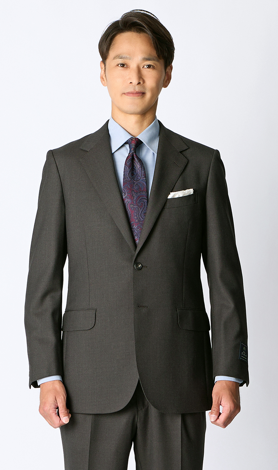 プレミアムスタンダードスーツ【Contemporary Line】 ブラウン 体型:A体(標準型),号数（身長）:3号(160cm)