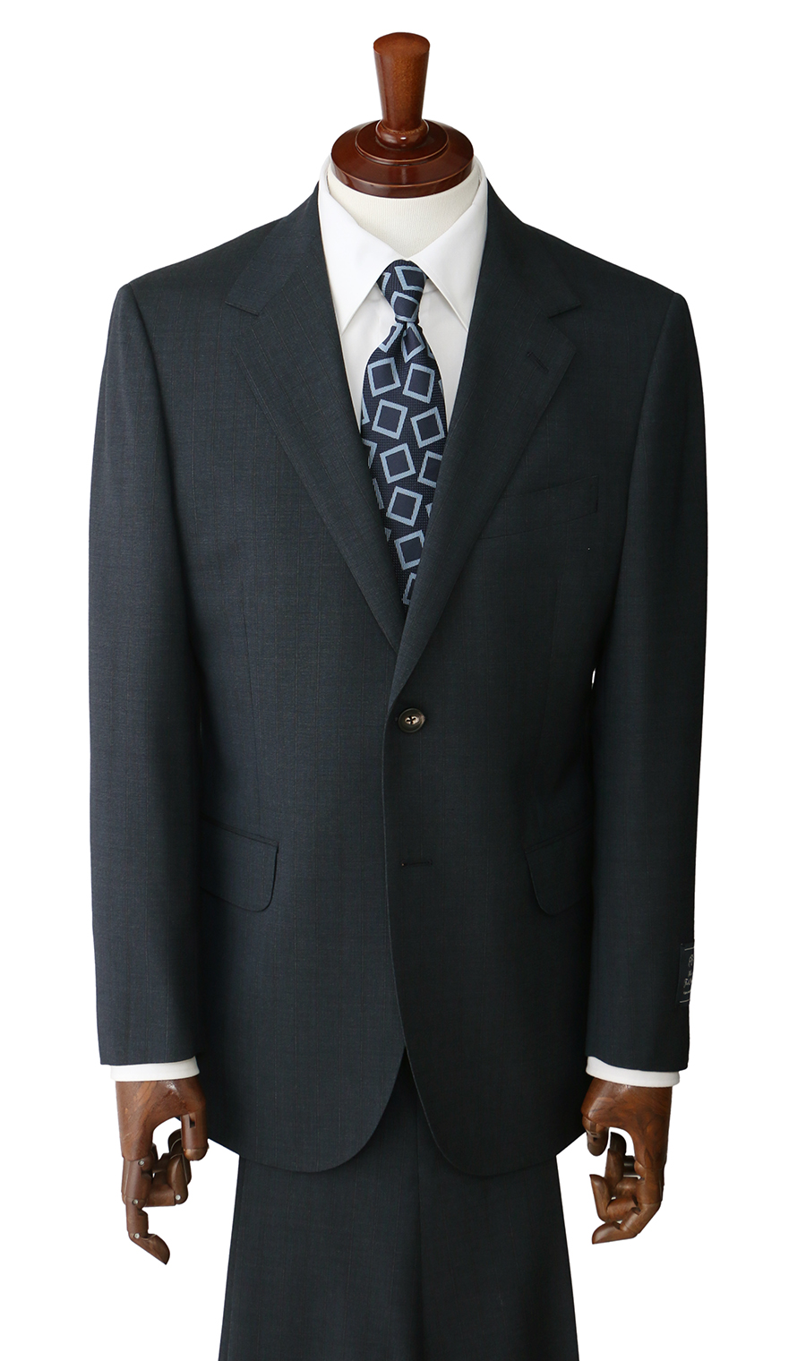 プレミアムスタンダードスーツ【Contemporary Line】 ネイビー 体型:A体(標準型),号数（身長）:5号(170cm)