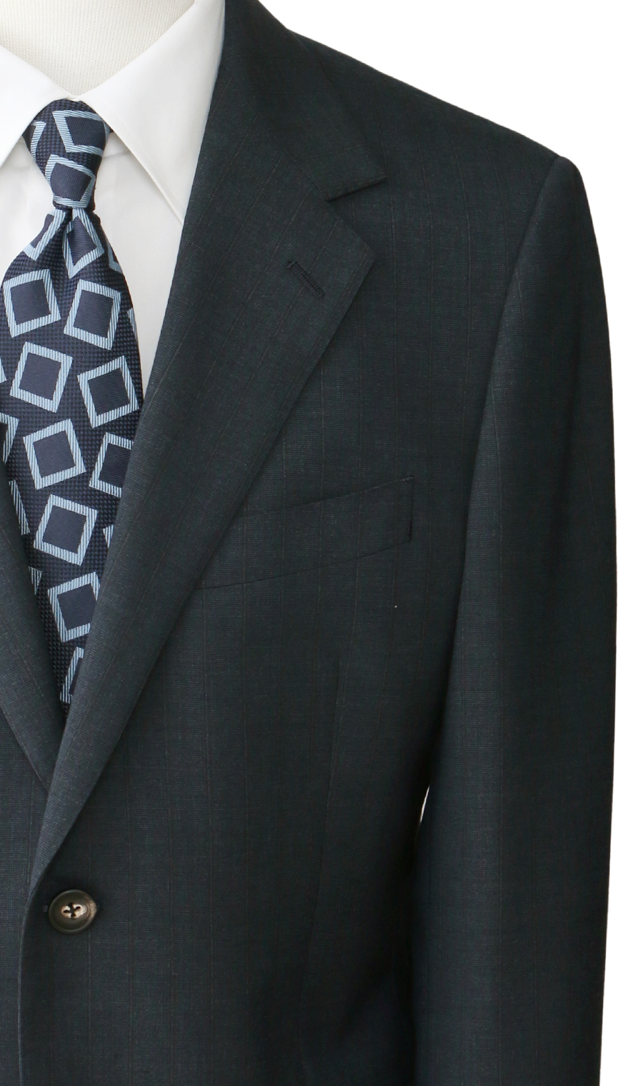 プレミアムスタンダードスーツ【Contemporary Line】 ネイビー 体型:A体(標準型),号数（身長）:5号(170cm)