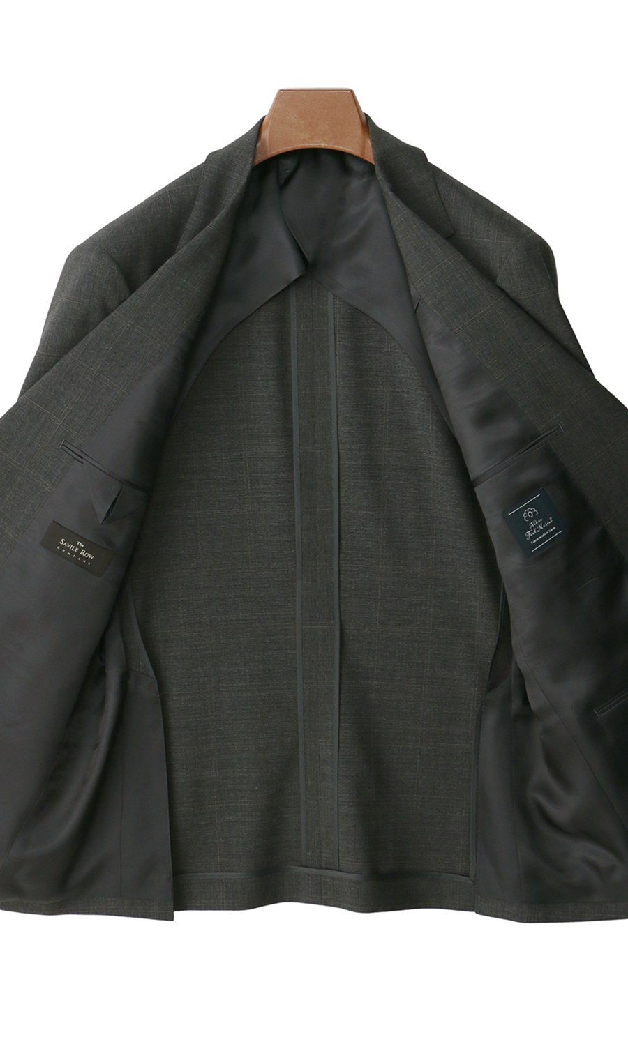 プレミアムスタンダードスーツ【Contemporary Line】 グレー 体型:AB体(がっちり型),号数（身長）:4号(165cm)