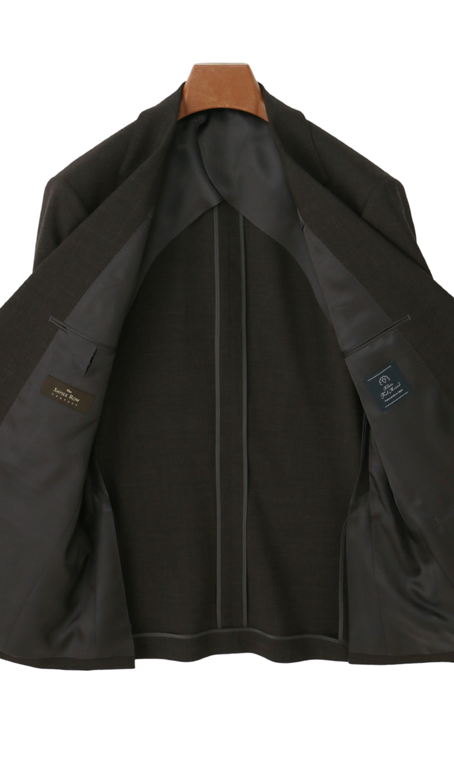 プレミアムスタンダードスーツ【Contemporary Line】 ブラウン 体型:AB体(がっちり型),号数(身長):4号(165cm)