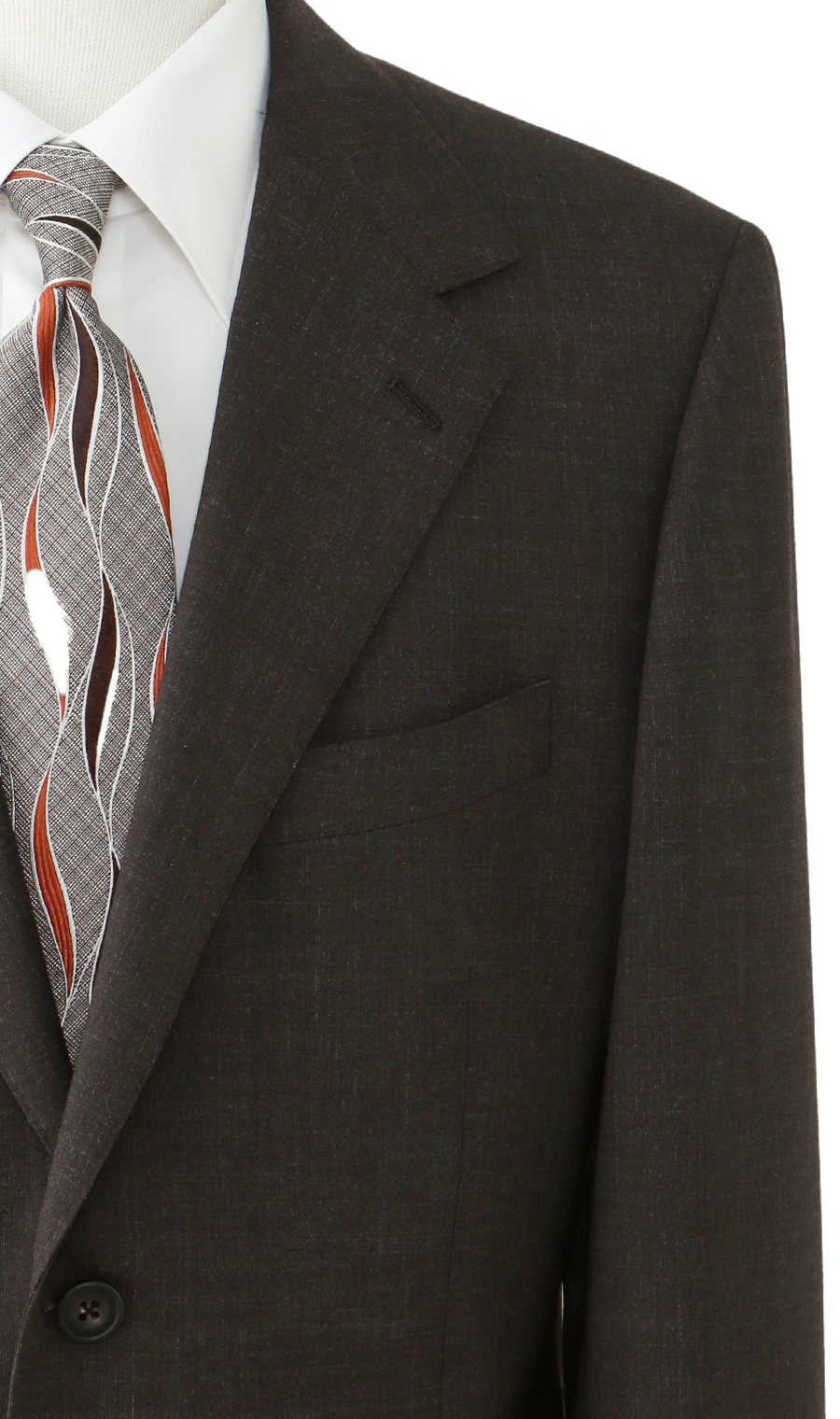 プレミアムスタンダードスーツ【Contemporary Line】 ブラウン 体型:AB体(がっちり型),号数(身長):4号(165cm)