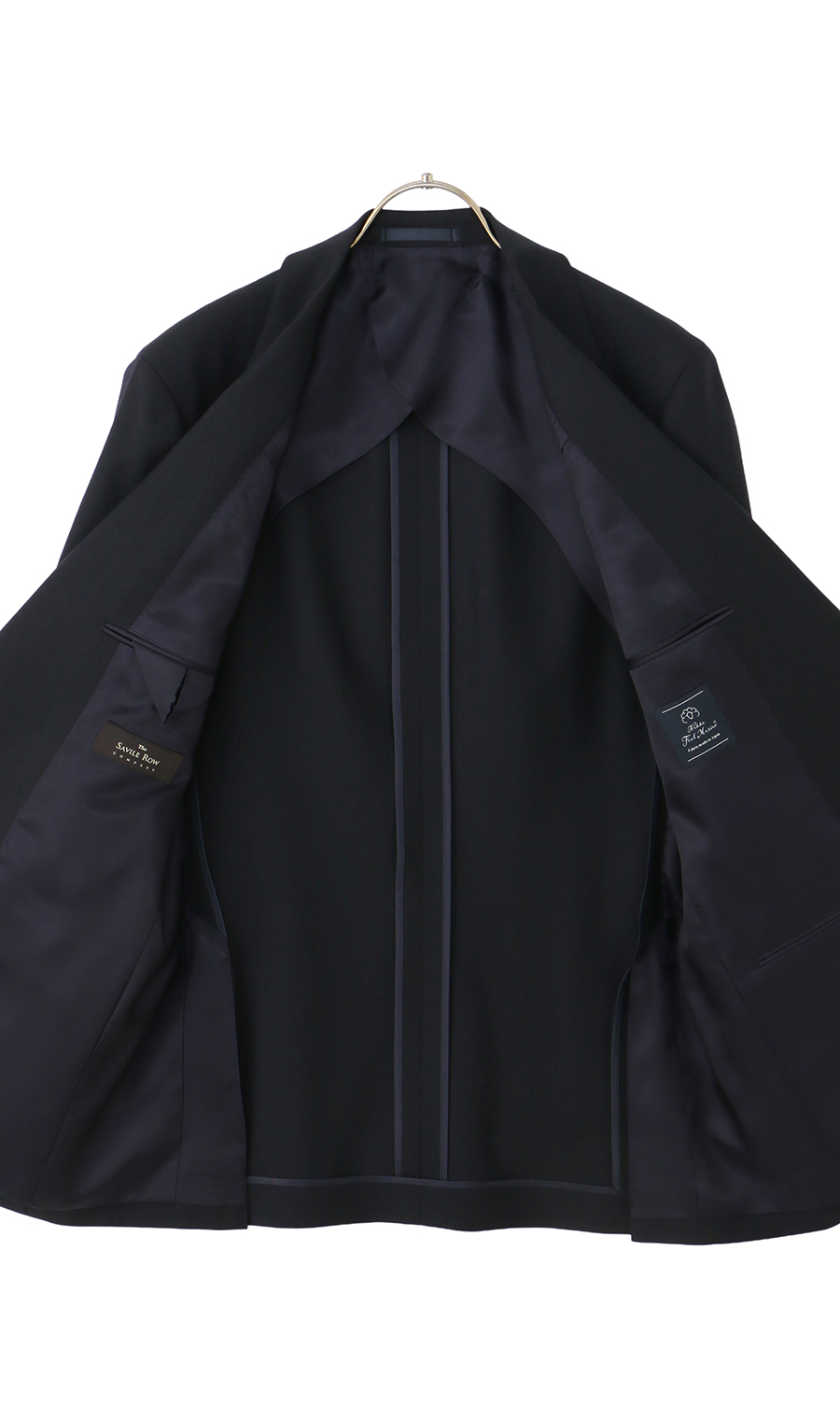 プレミアムスタンダードスーツ【Contemporary Line】【Savile Row】 ネイビー 体型:A体(標準型),号数(身長):5号(170cm)