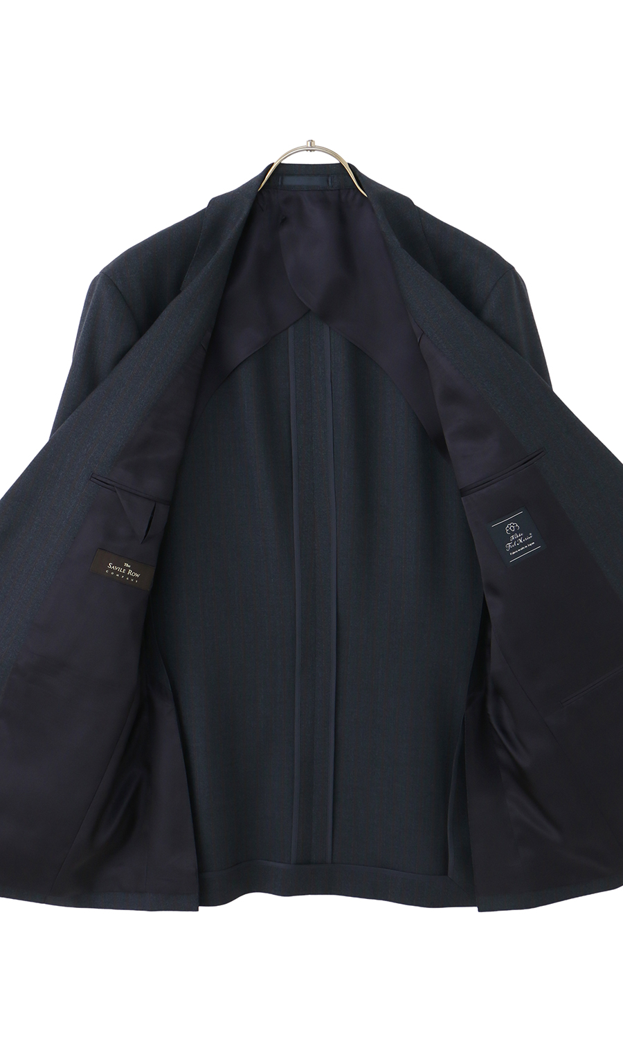 プレミアムスタンダードスーツ【Contemporary Line】【Savile Row】 ブルー 体型:A体(標準型),号数(身長):5号(170cm)