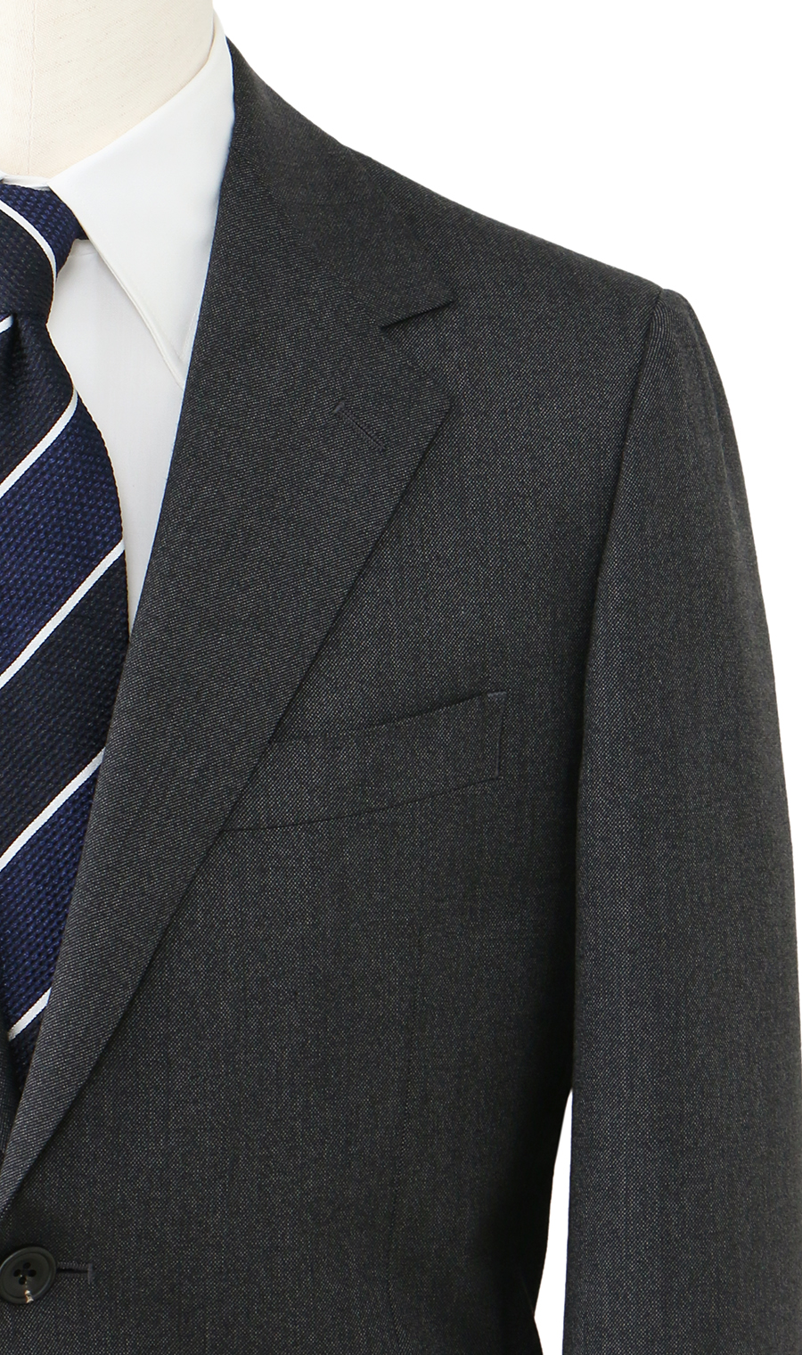 プレミアムスタンダードスーツ【Contemporary Line】【Savile Row】 グレー 体型:A体(標準型),号数(身長):5号(170cm)