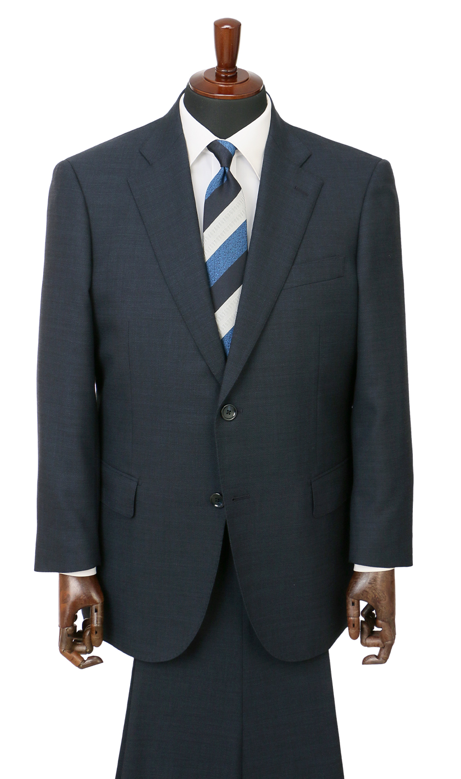 スタンダードスーツ【キング&トール】【Plastics Smart】 ネイビー 体型:E体(大きいサイズ),号数(身長):4号(165cm)