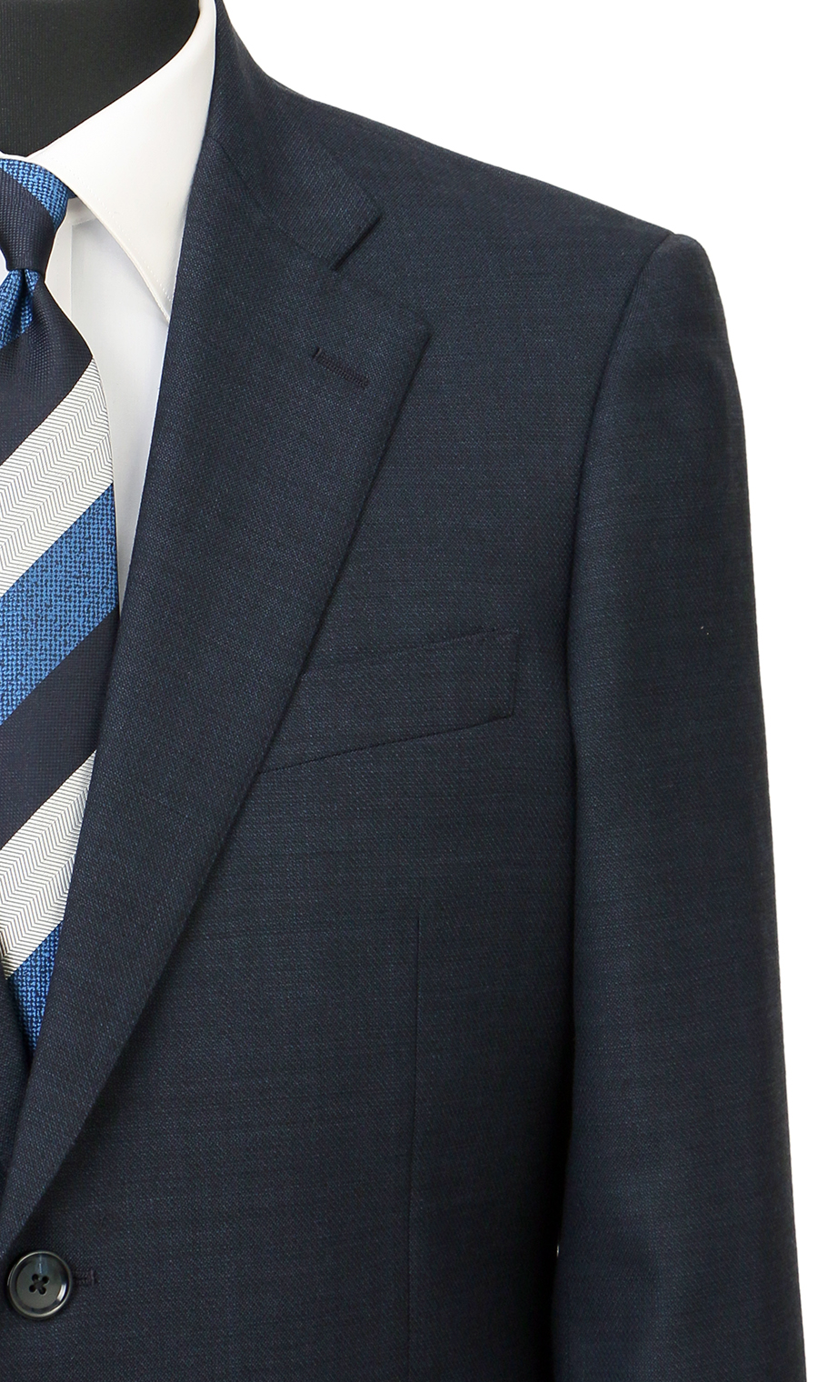 スタンダードスーツ【キング&トール】【Plastics Smart】 ネイビー 体型:E体(大きいサイズ),号数(身長):4号(165cm)