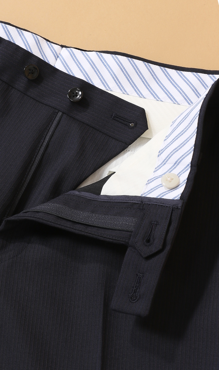 プレミアムスタイリッシュスーツ ネイビー 体型:YA体(スリム型),号数（身長）:5号(170cm)