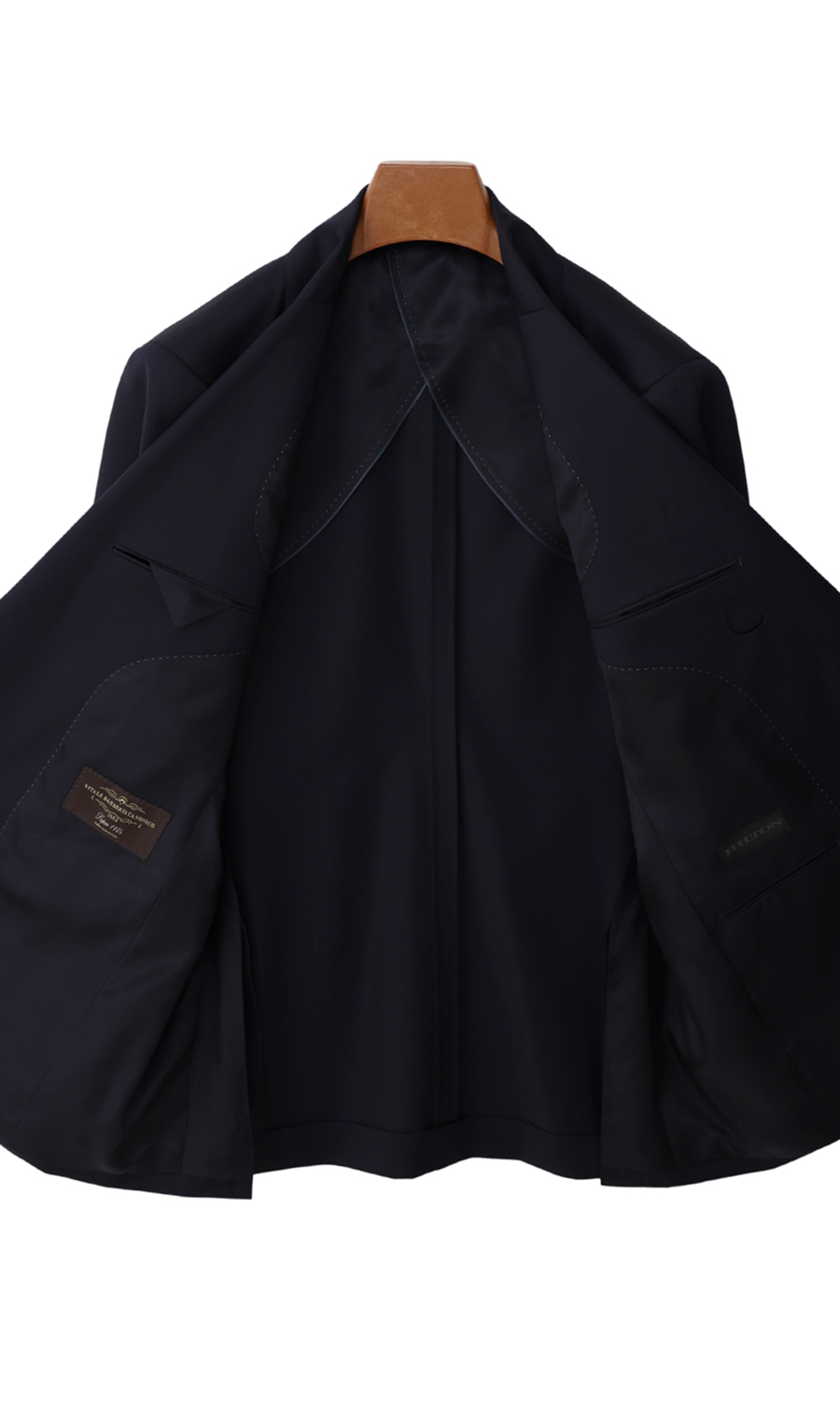 プレミアムスタイリッシュスーツ【CANONICO】【Super110's】 ネイビー 体型:A体(標準型),号数（身長）:4号(165cm)