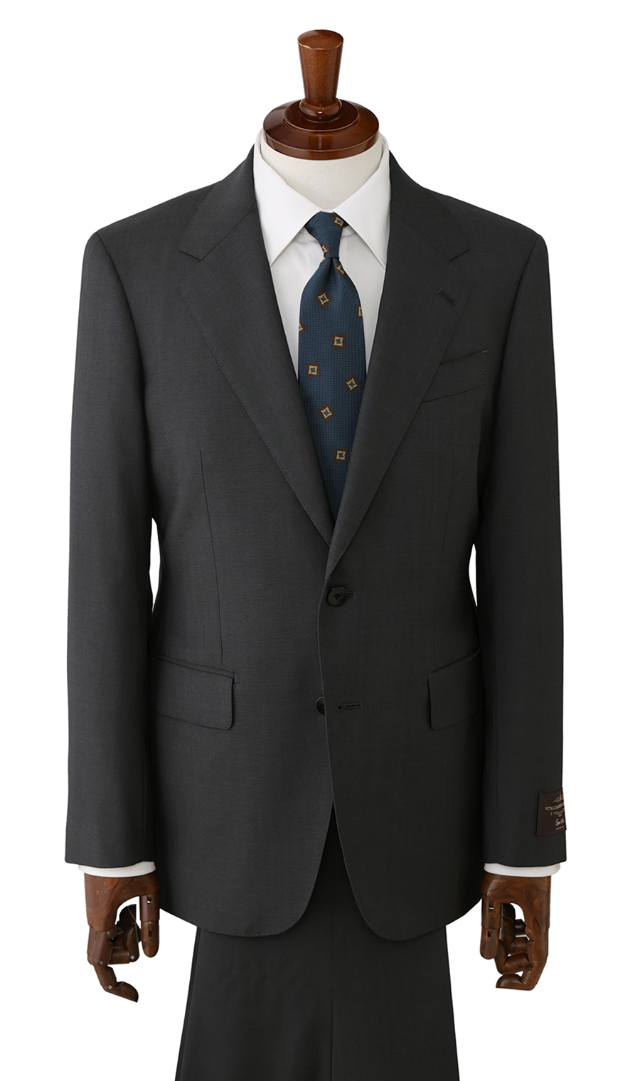プレミアムスタイリッシュスーツ【CANONICO】【Super110's】 グレー 体型:A体(標準型),号数（身長）:4号(165cm)