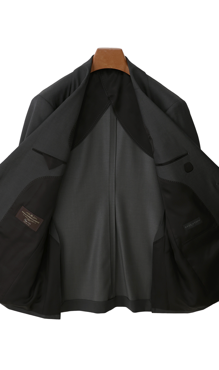 プレミアムスタイリッシュスーツ【CANONICO】【Super110's】 グレー 体型:A体(標準型),号数（身長）:4号(165cm)