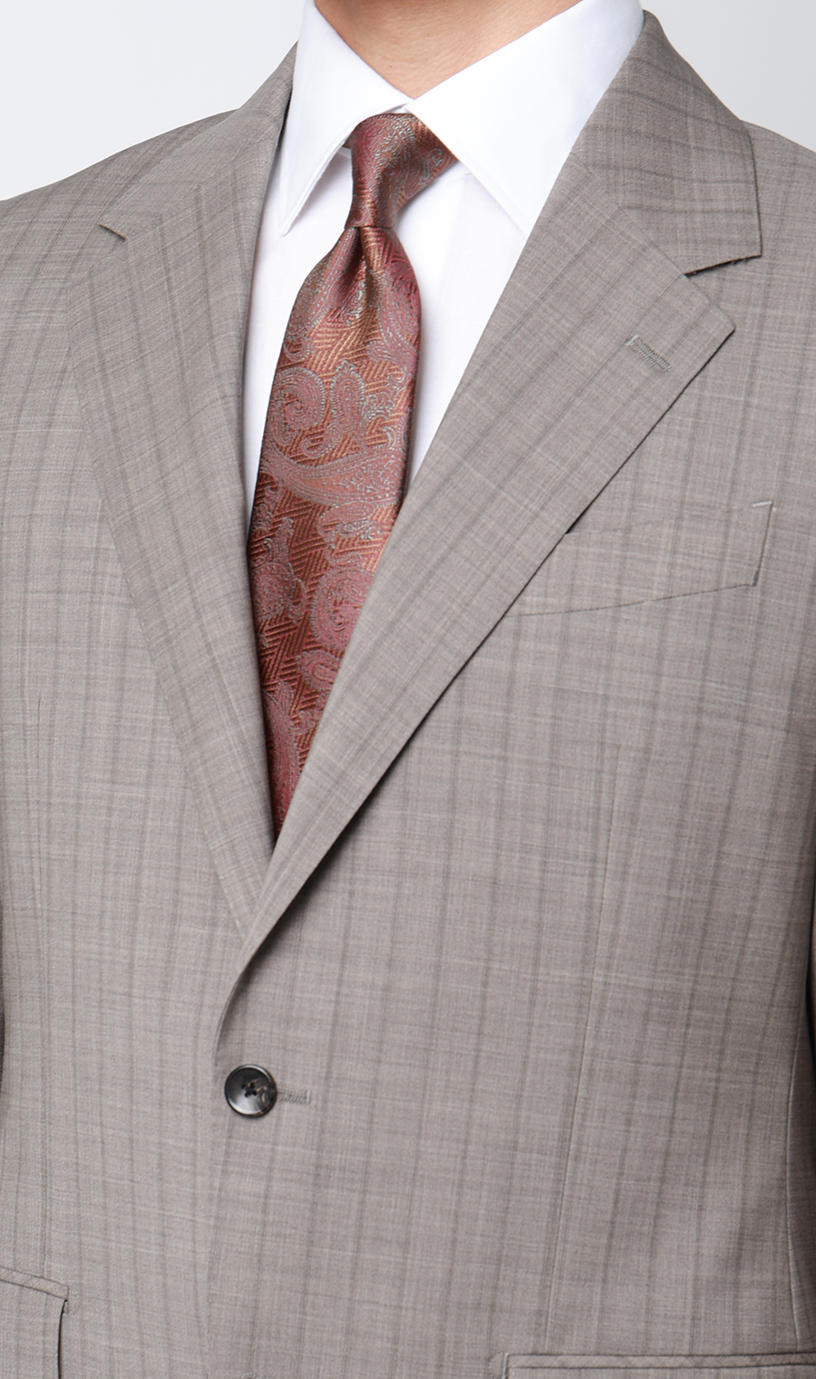 プレミアムスタイリッシュスーツ【MARLANE】 ベージュ 体型:A体(標準型),号数（身長）:4号(165cm)