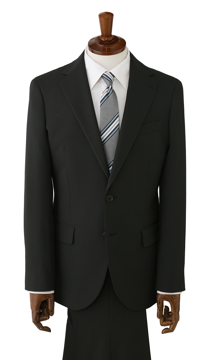 スタイリッシュスーツ【ウォッシャブル】 ブラック 体型:YA体(スリム型),号数（身長）:3号(160cm)