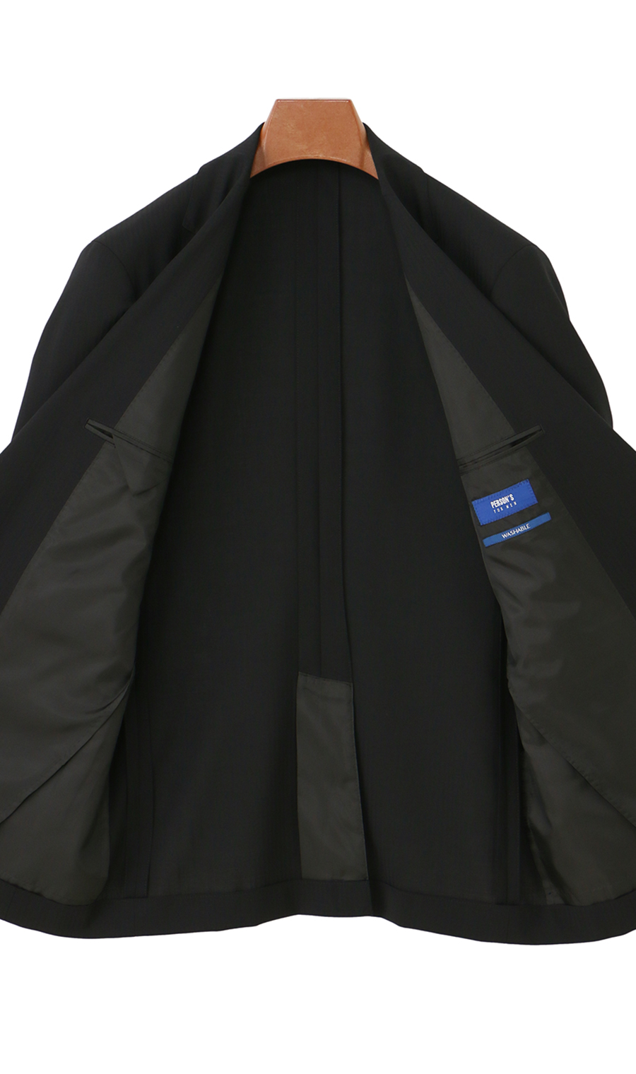 スタイリッシュスーツ【清涼】【Plastics Smart】 ブラック 体型:YA体(スリム型),号数（身長）:3号(160cm)