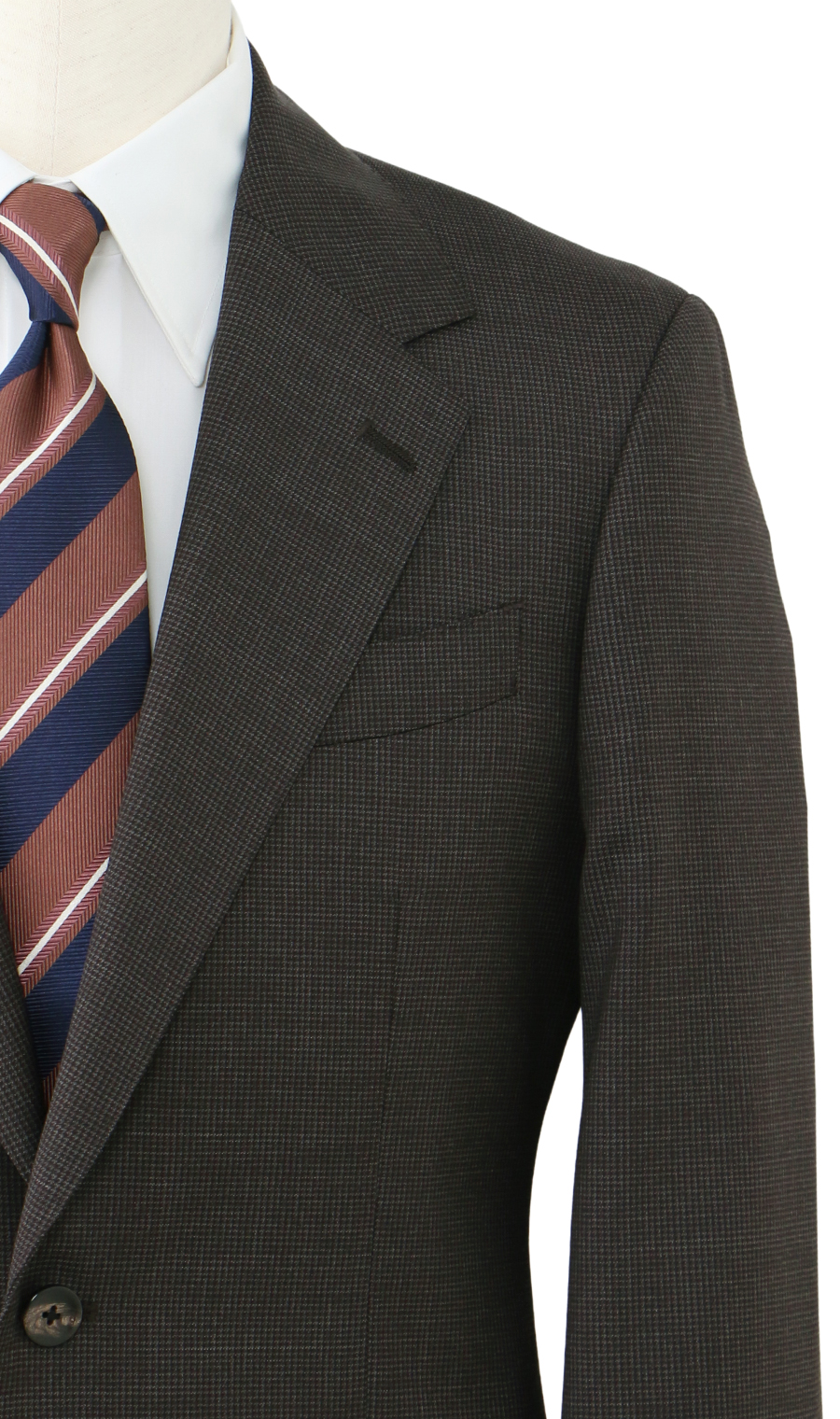 プレミアムスタイリッシュスーツ【COMERO】【HILTON】 ブラウン 体型:A体(標準型),号数(身長):4号(165cm)