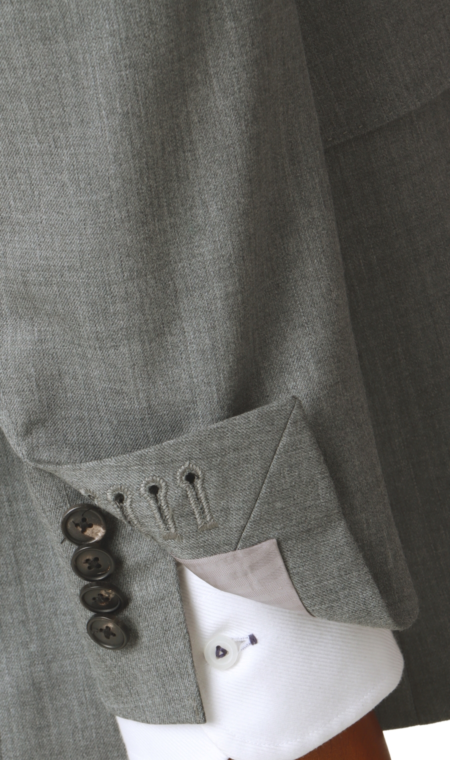 プレミアムスタイリッシュスーツ《SUITO WOOL》 ライトグレー 体型:AB体(がっちり型),号数（身長）:4号(165cm)