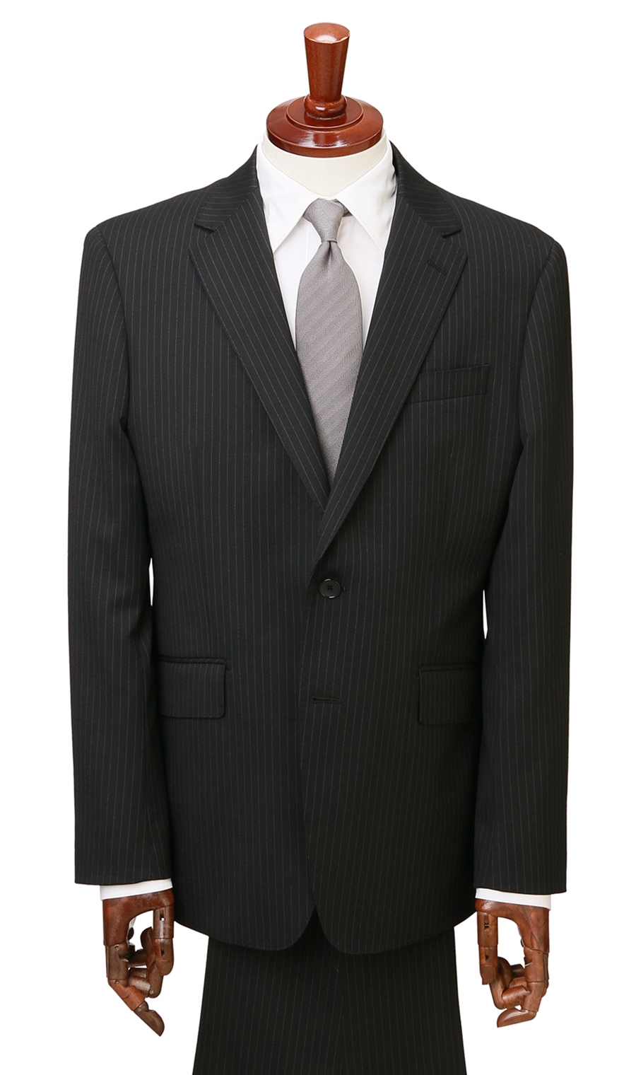 スタイリッシュスーツ《ウォッシャブル》《Plastics Smart》 ブラック 体型:AB体(がっちり型),号数（身長）:3号(160cm)