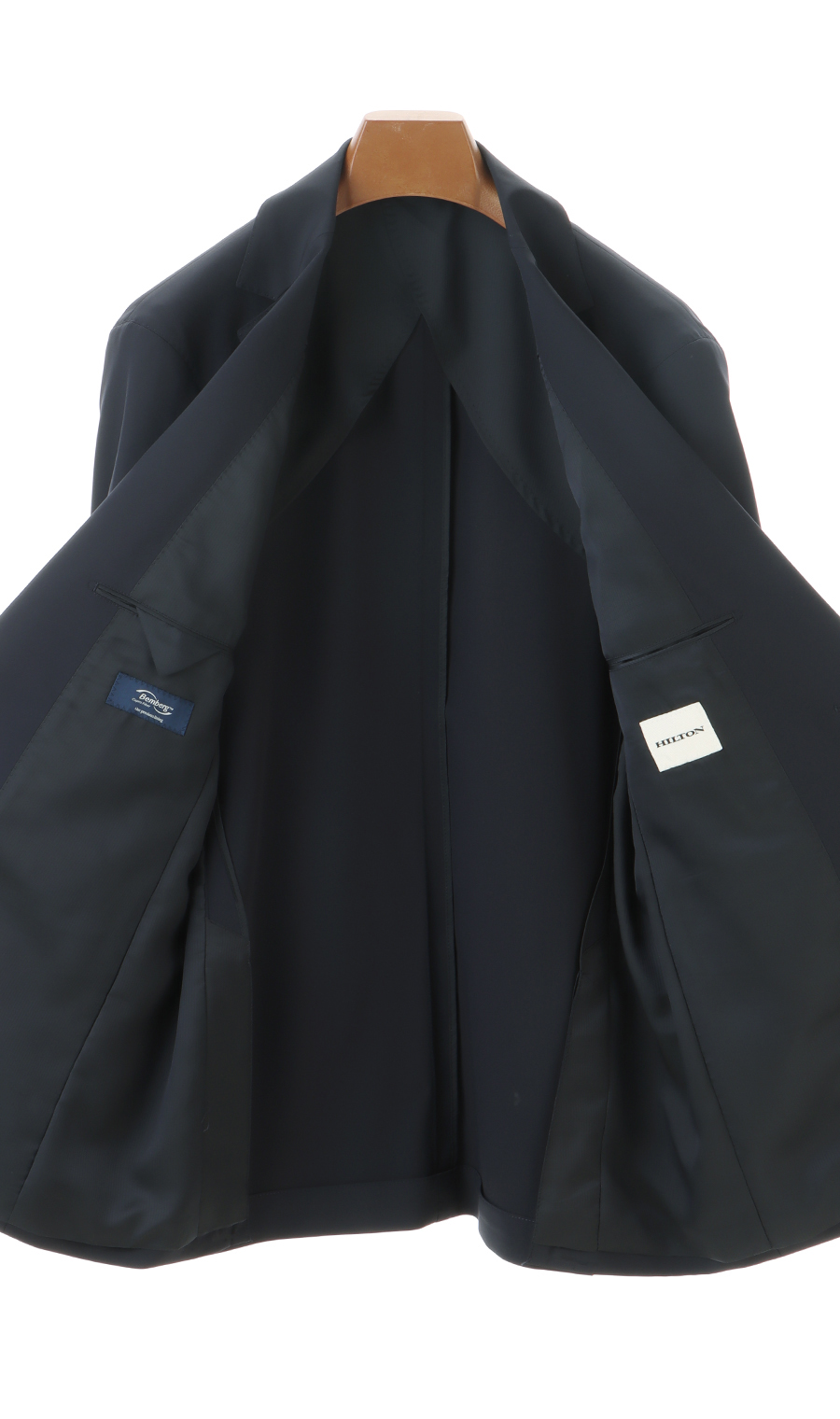 【週替わりセール_メンズ】プレミアムスタイリッシュスーツ【冷感】 ネイビー系 体型:YA体(スリム型),号数（身長）:3号(160cm)