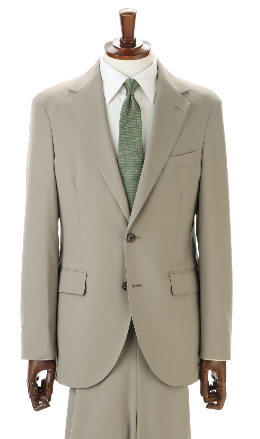 プレミアムスタイリッシュスーツ【冷感】 ベージュ 体型:YA体(スリム型),号数（身長）:4号(165cm)