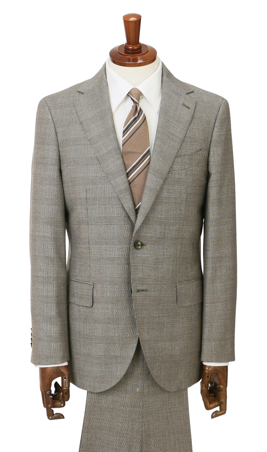 プレミアムスタイリッシュスーツ【Super100’s】 ブラウン 体型:YA体(スリム型),号数（身長）:4号(165cm)