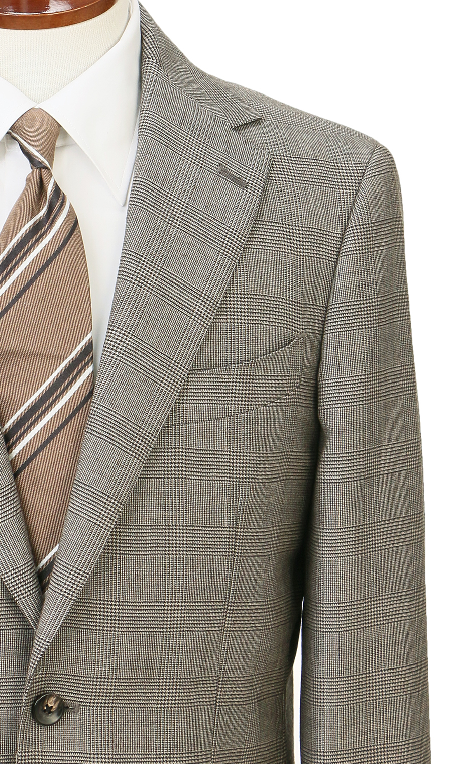 プレミアムスタイリッシュスーツ【Super100’s】 ブラウン 体型:YA体(スリム型),号数（身長）:4号(165cm)