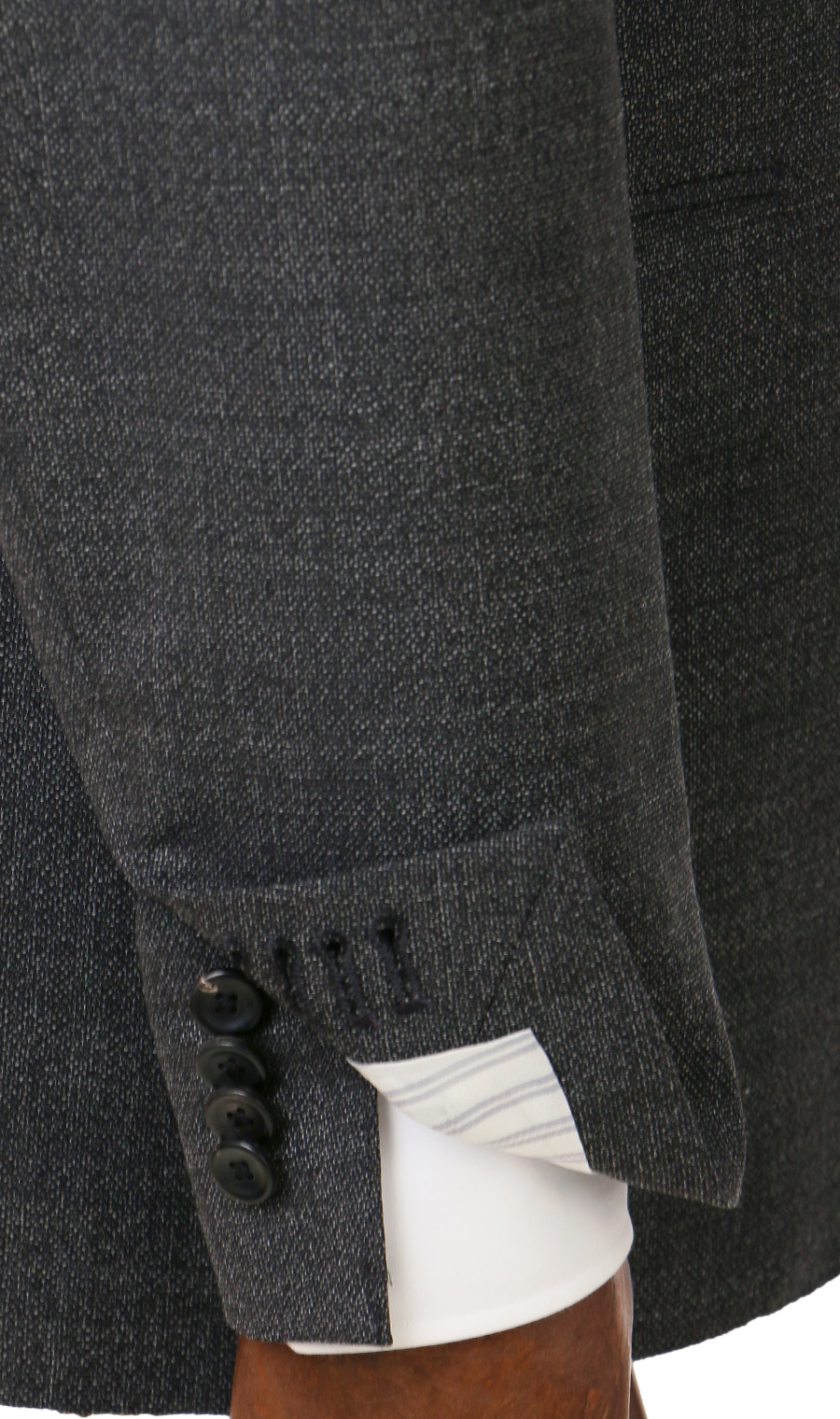 プレミアムスタイリッシュスーツ【Marzotto】 チャコール 体型:A体(標準型),号数(身長):5号(170cm)