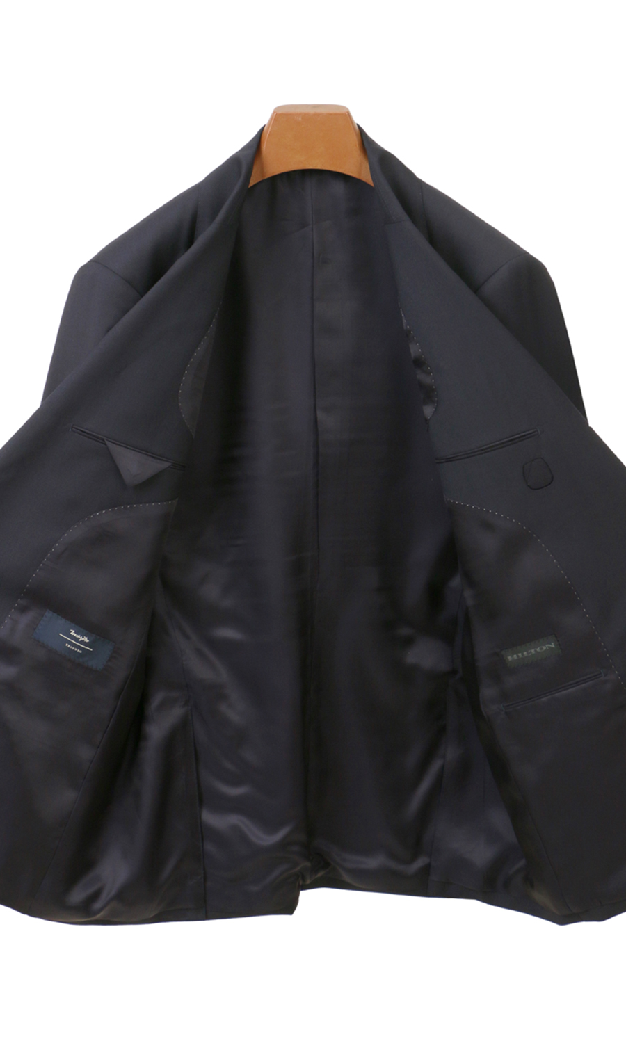 プレミアムスタイリッシュスーツ【Marzotto】 ネイビー 体型:A体(標準型),号数(身長):5号(170cm)