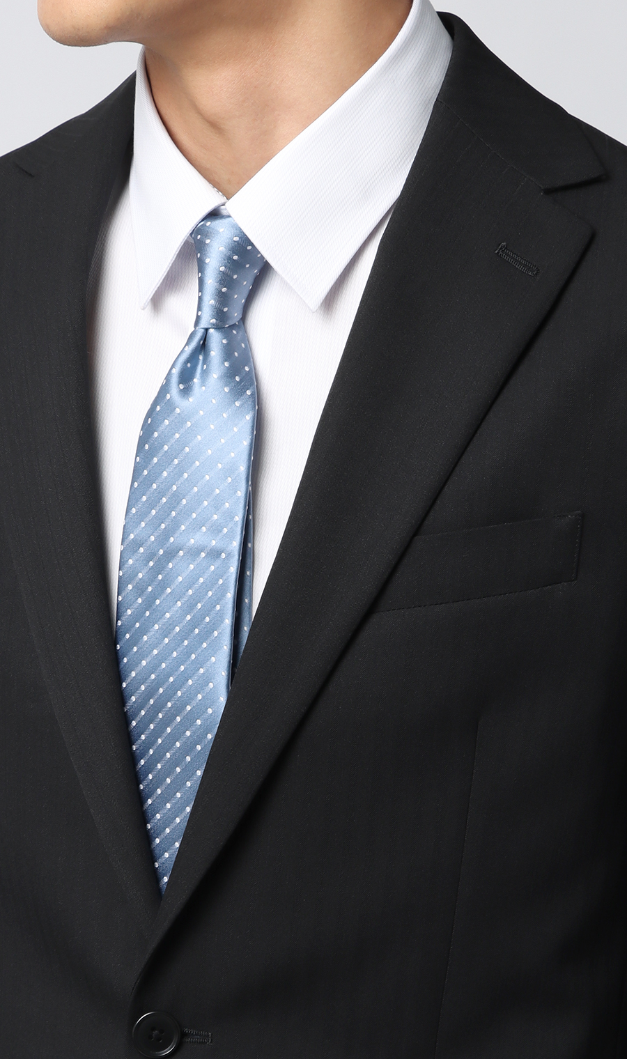 スタイリッシュスーツ【ウォッシャブル】 ブラック系 体型:YA体(スリム型),号数（身長）:3号(160cm)