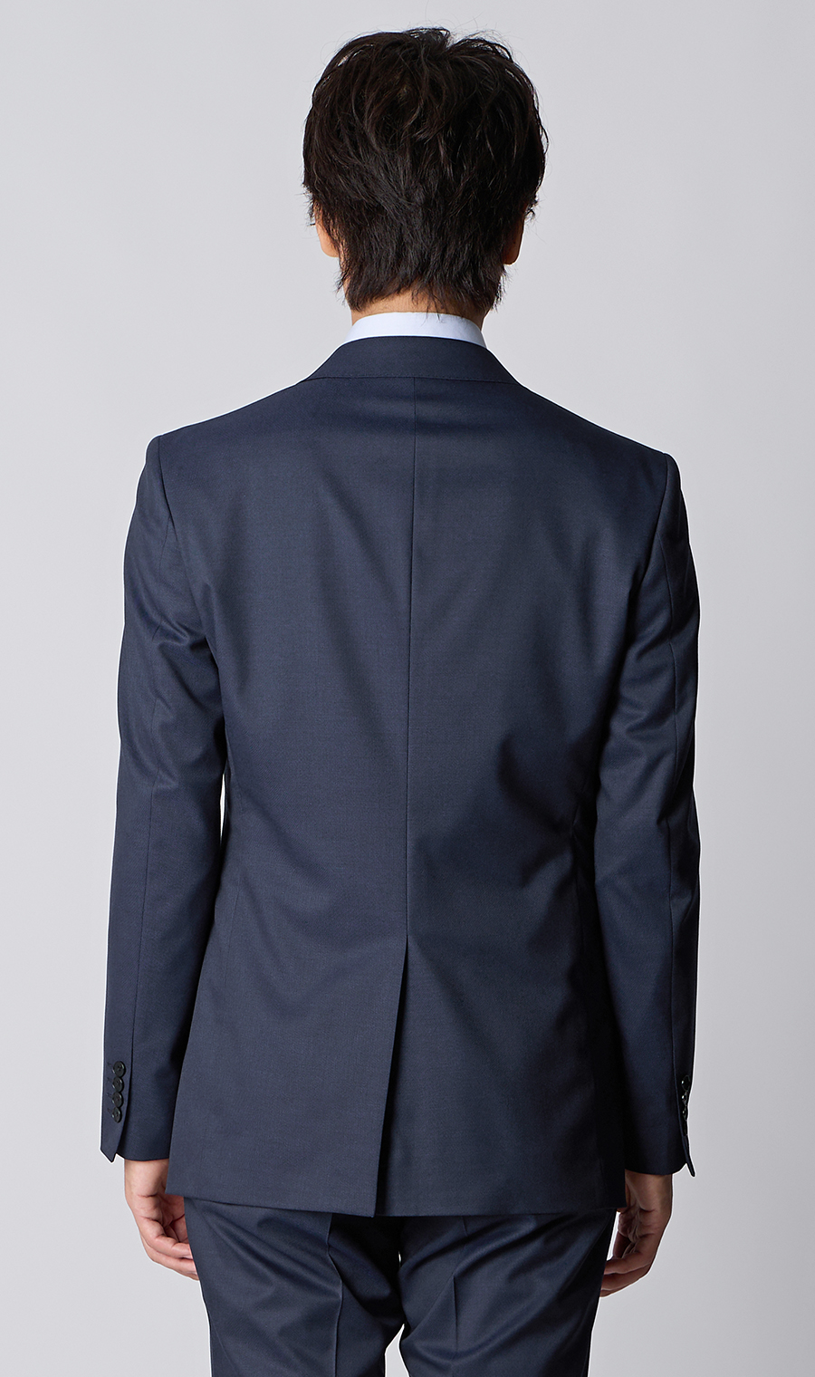 スタイリッシュスーツ【肩くるしくないスーツ】【Plastics Smart】 ネイビー 体型:BE体(ゆったり型),号数(身長):6号(175cm)