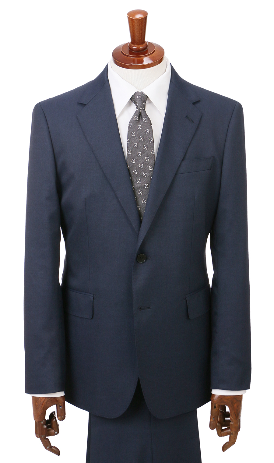 スタイリッシュスーツ【肩くるしくないスーツ】【Plastics Smart】 ネイビー 体型:BE体(ゆったり型),号数(身長):6号(175cm)