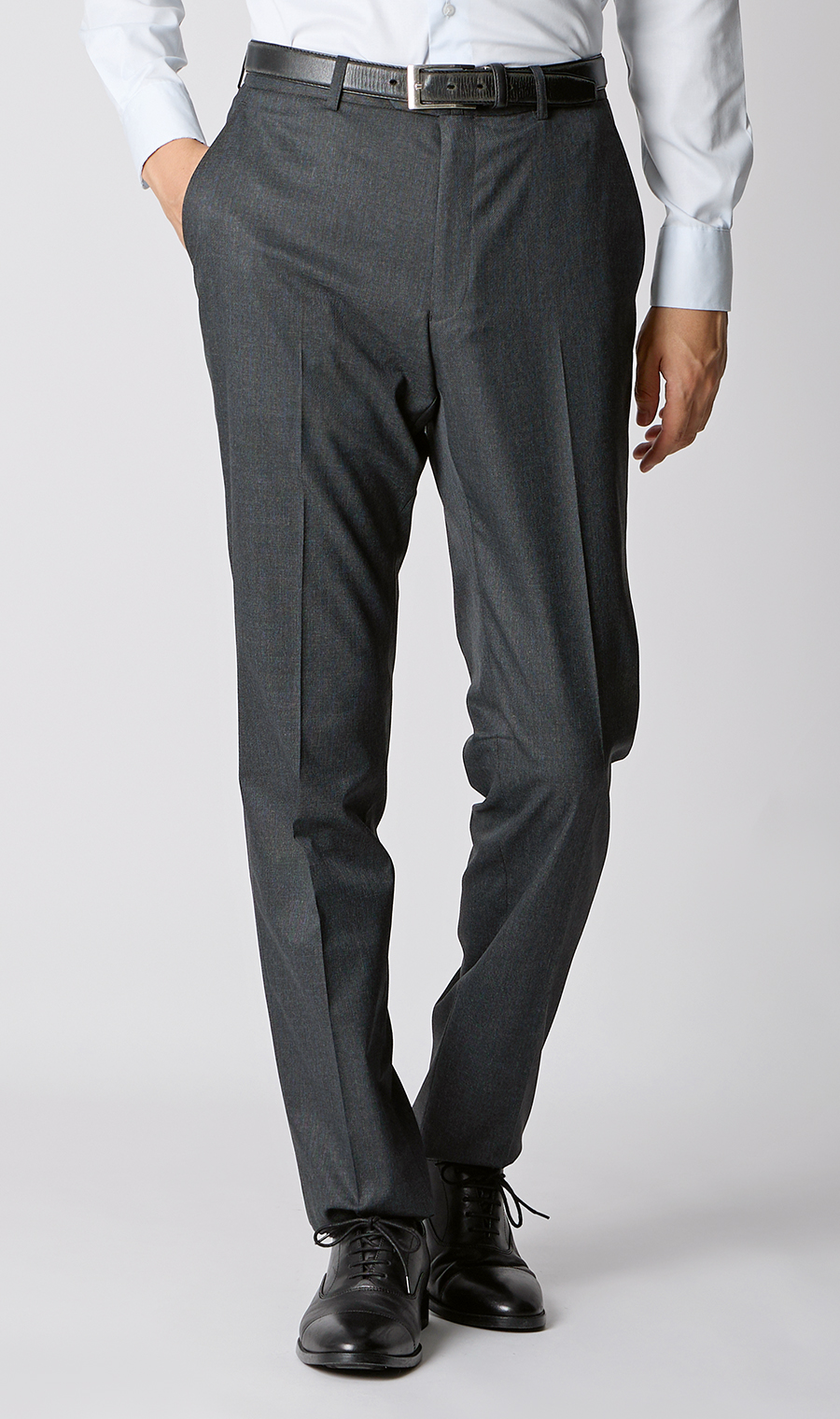 スタイリッシュスーツ【肩くるしくないスーツ】【Plastics Smart】 チャコール 体型:YA体(スリム型),号数(身長):4号(165cm)