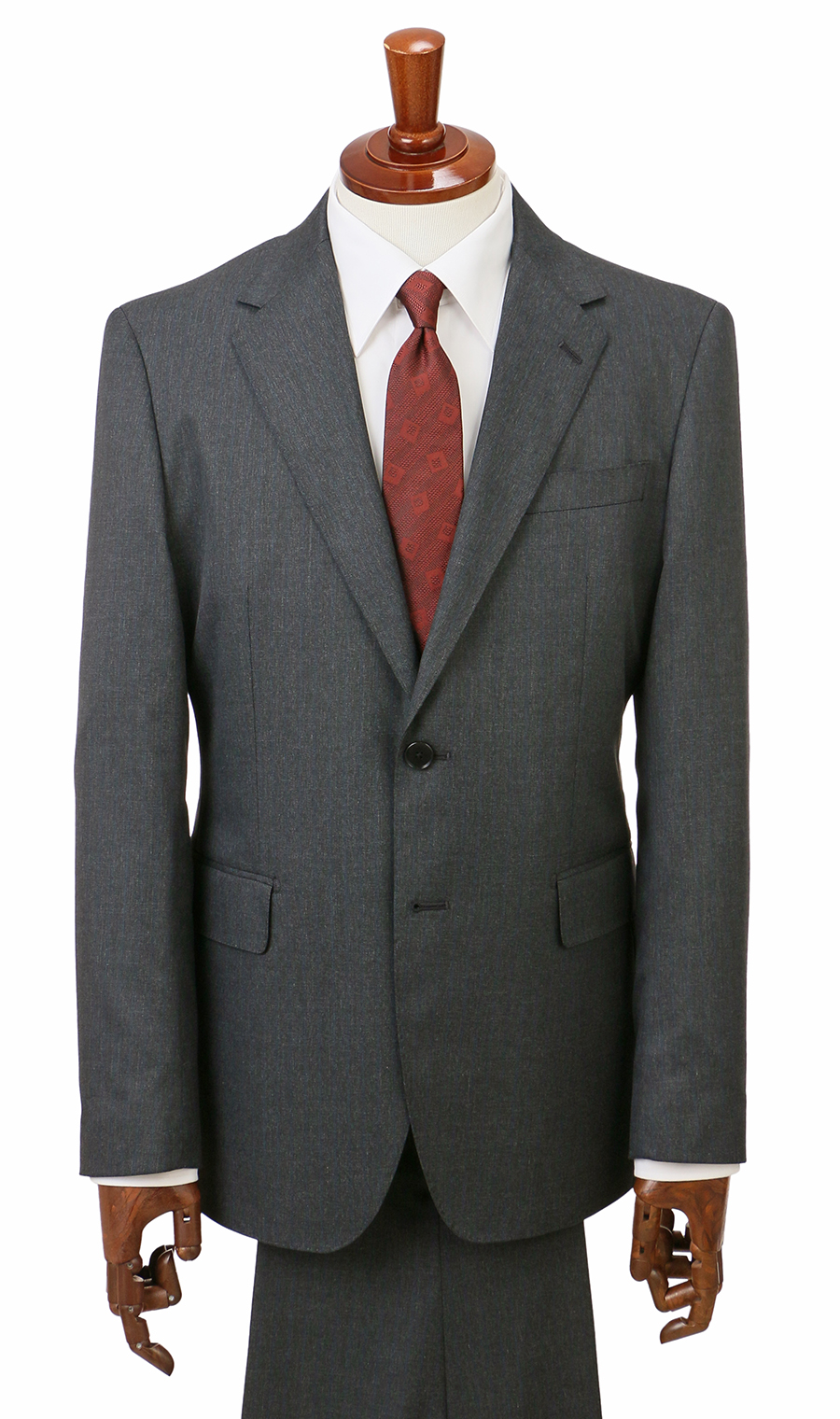 スタイリッシュスーツ【肩くるしくないスーツ】【Plastics Smart】 チャコール 体型:YA体(スリム型),号数(身長):4号(165cm)