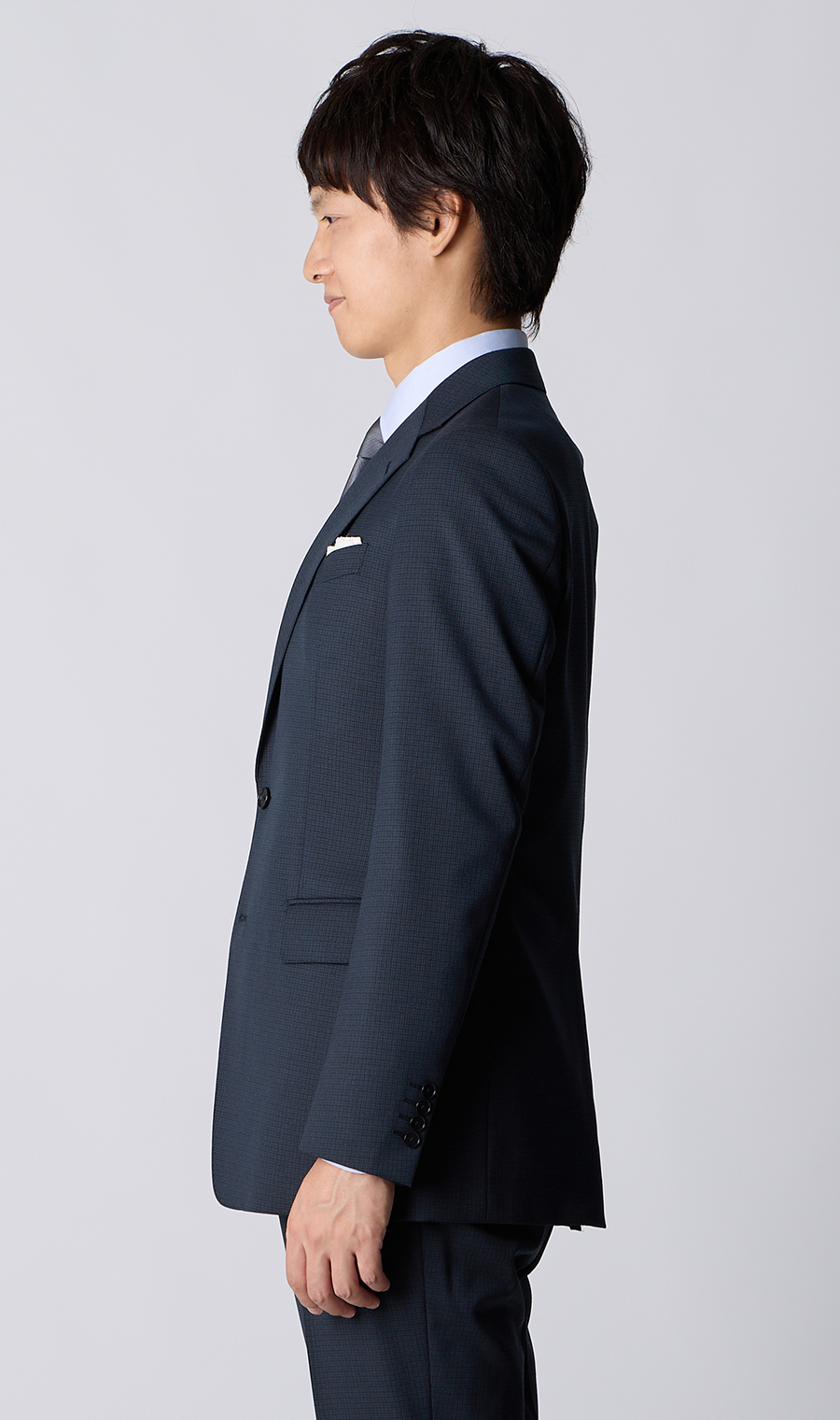 スタイリッシュスーツ【Plastics Smart】 ネイビー 体型:YA体(スリム型),号数(身長):3号(160cm)