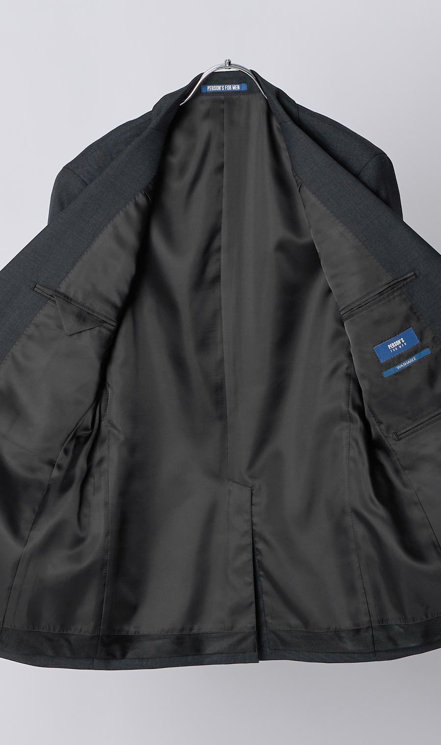 スタイリッシュスーツ【Plastics Smart】 グレー 体型:YA体(スリム型),号数（身長）:4号(165cm)