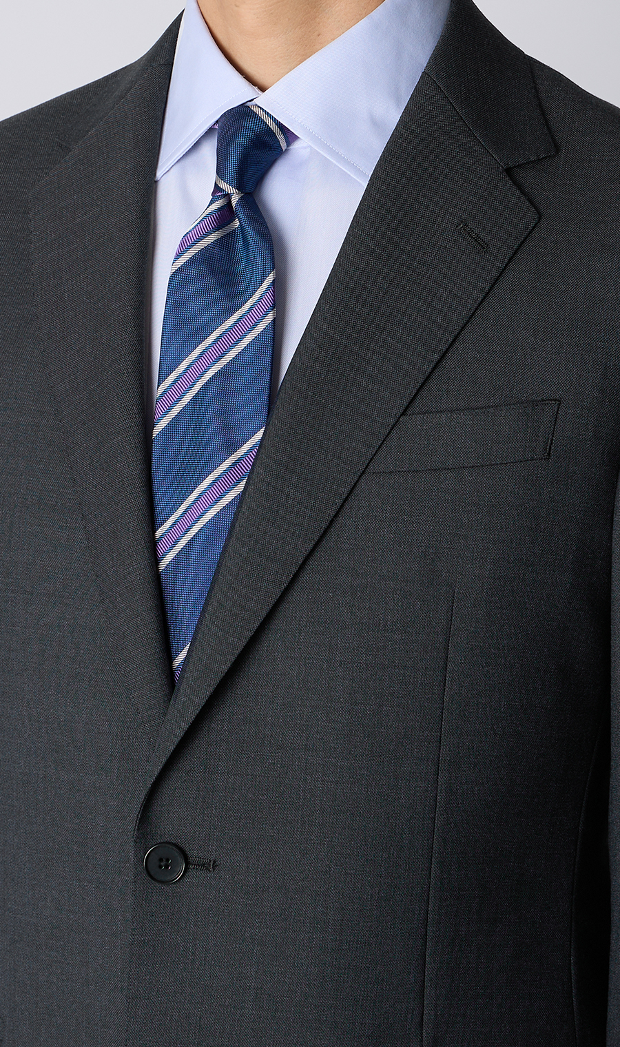 スタイリッシュスーツ【Plastics Smart】 グレー 体型:YA体(スリム型),号数（身長）:4号(165cm)