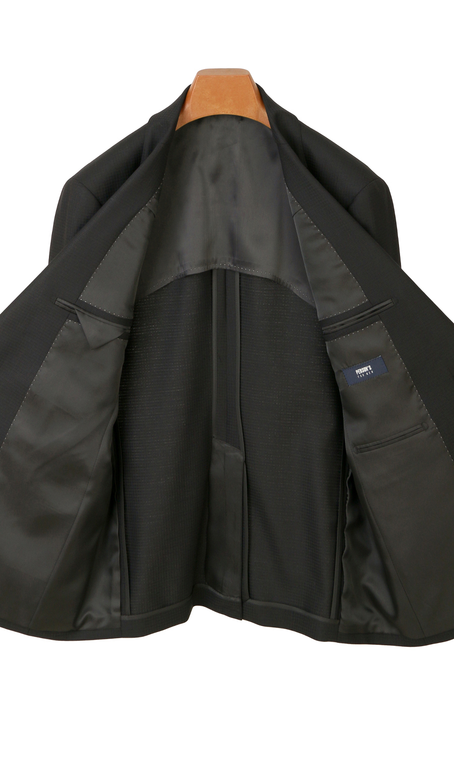 スタイリッシュスーツ【Super Fine Wool】 ブラック系 体型:YA体(スリム型),号数（身長）:7号(180cm)