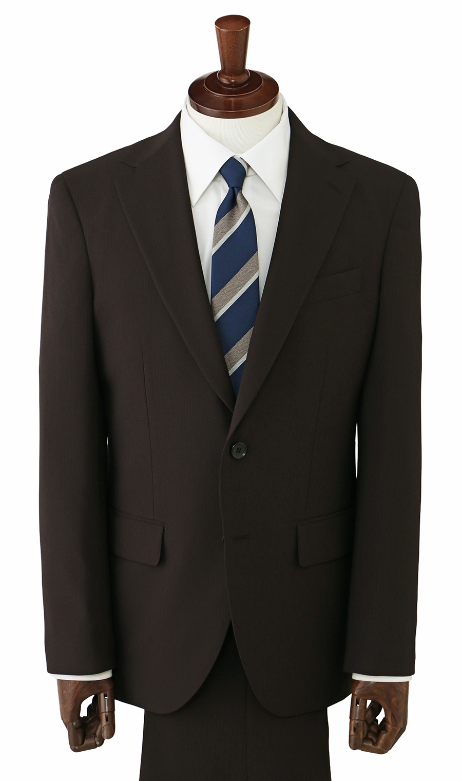 スタイリッシュスーツ【ウォッシャブル】 ブラウン 体型:YA体(スリム型),号数（身長）:4号(165cm)