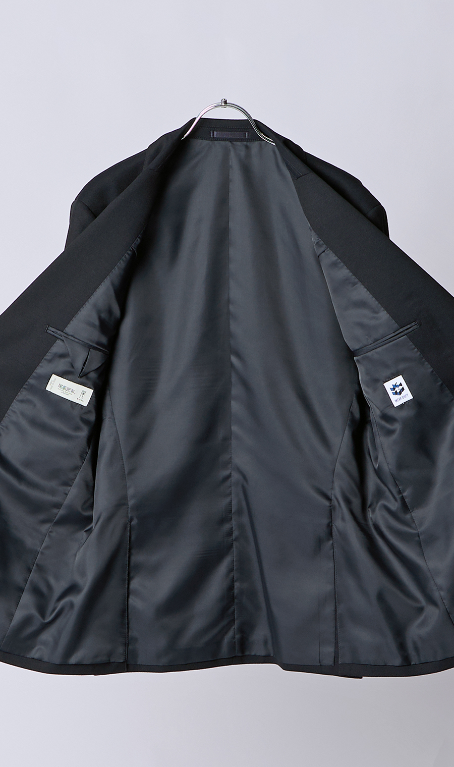 スタイリッシュスーツ【3ボタン段返り】【WEAR SHiFT】 ネイビー 体型:YA体(スリム型),号数（身長）:3号(160cm)