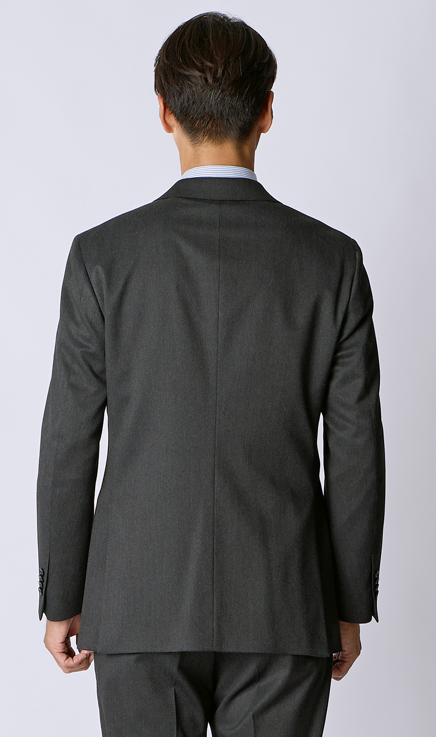 时尚套装 【3颗钮扣反折】 【WEAR SHiFT】 炭灰色体型:YA体 (修身型)，号数 (身高) :3号 (160cm)