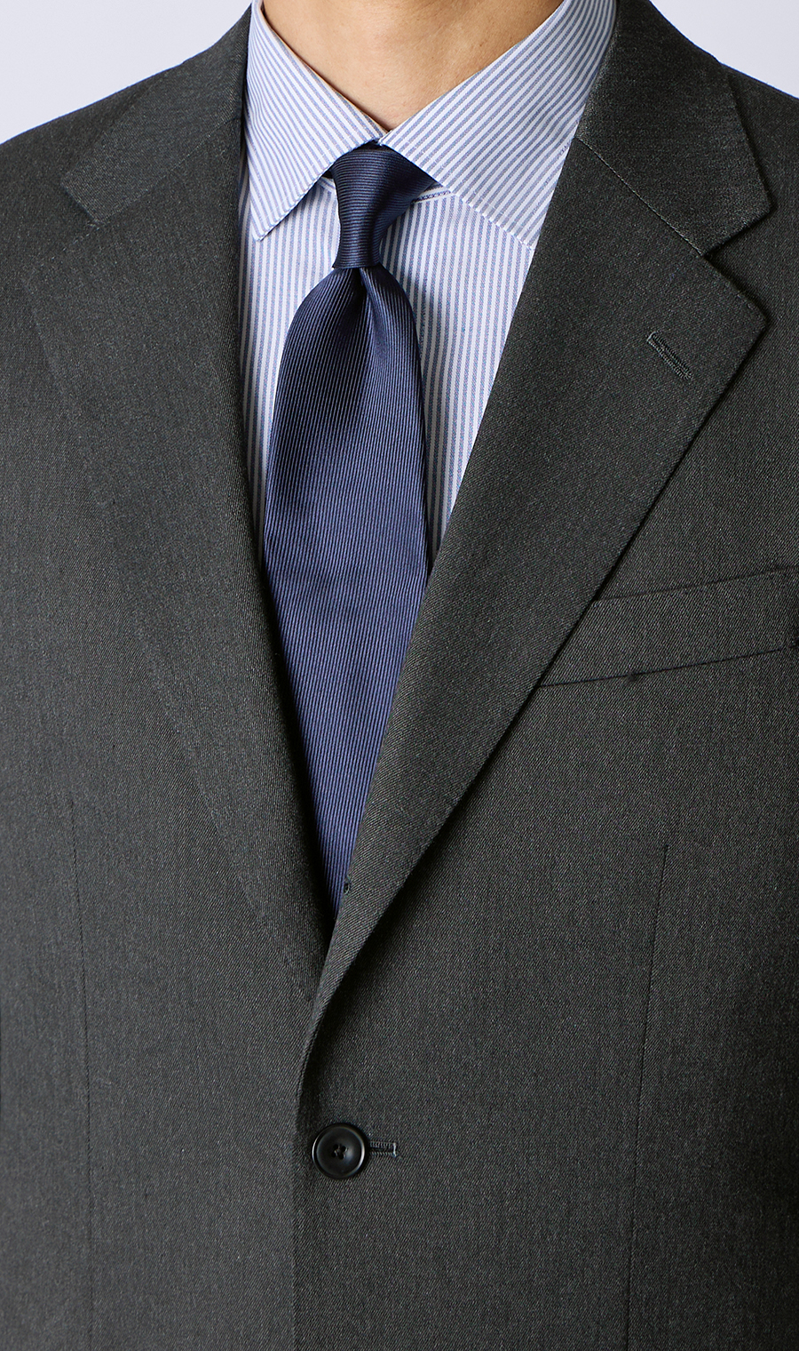 时尚套装 【3颗钮扣反折】 【WEAR SHiFT】 炭灰色体型:YA体 (修身型)，号数 (身高) :3号 (160cm)