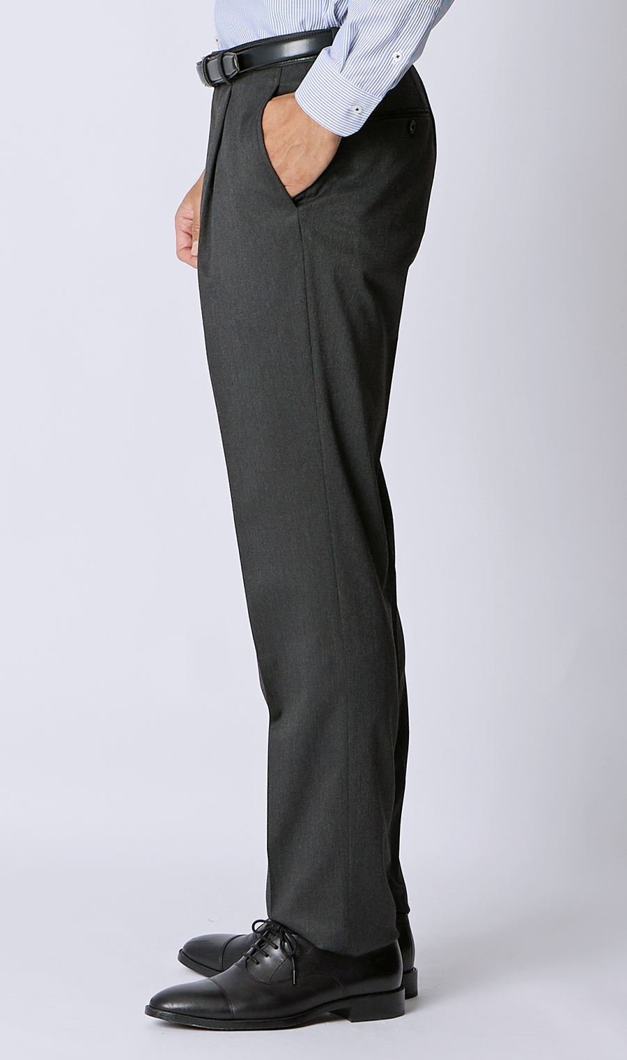 时尚套装 【3颗钮扣反折】 【WEAR SHiFT】 炭灰色体型:YA体 (修身型)，号数 (身高) :3号 (160cm)