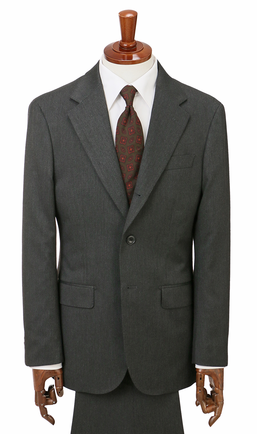 时尚套装 【3颗钮扣反折】 【WEAR SHiFT】 炭灰色体型:YA体 (修身型)，号数 (身高) :3号 (160cm)