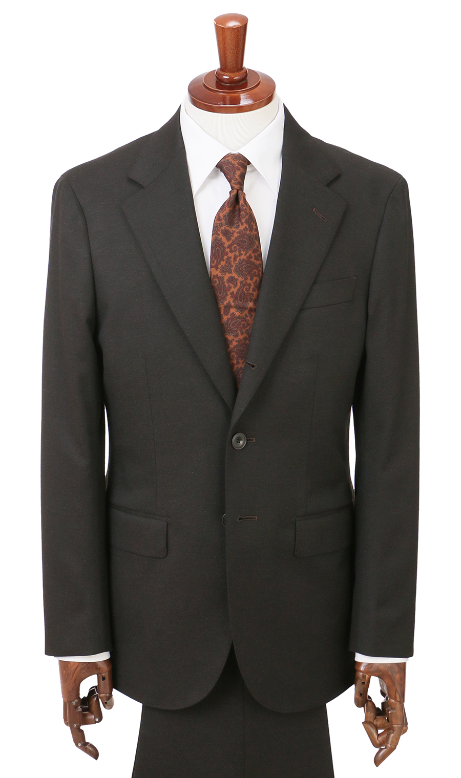 スタイリッシュスーツ【3ボタン段返り】【WEAR SHiFT】 ブラウン 体型:A体(標準型),号数（身長）:4号(165cm)