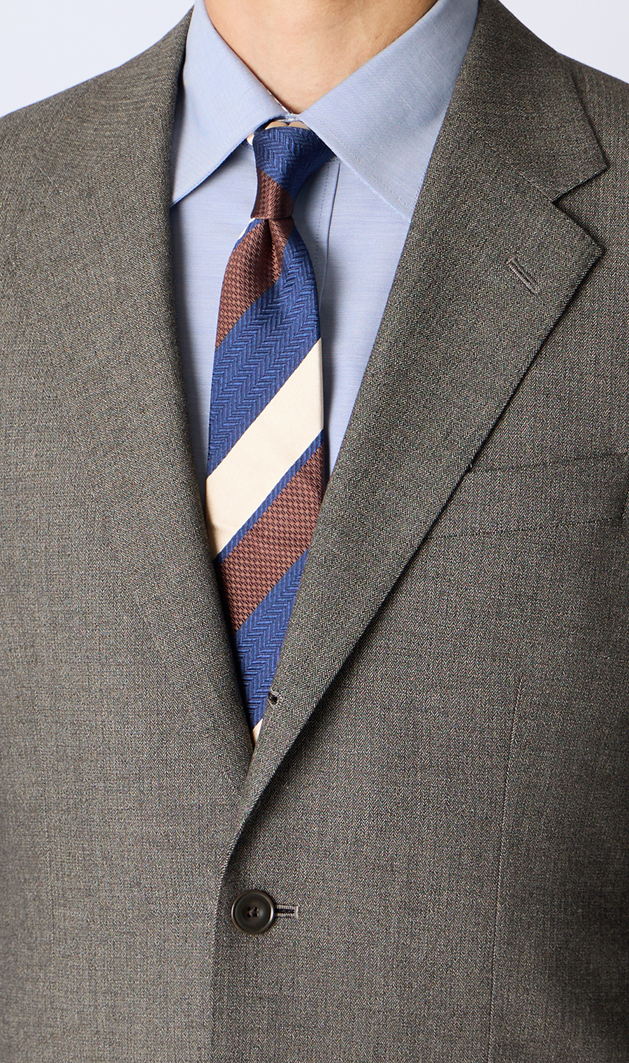 スタイリッシュスーツ【3ボタン段返り】【WEAR SHiFT】 ブラウン 体型:A体(標準型),号数（身長）:4号(165cm)