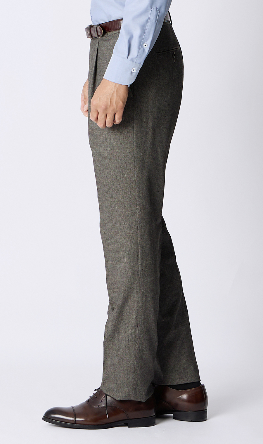 スタイリッシュスーツ【3ボタン段返り】【WEAR SHiFT】 ブラウン 体型:A体(標準型),号数（身長）:4号(165cm)