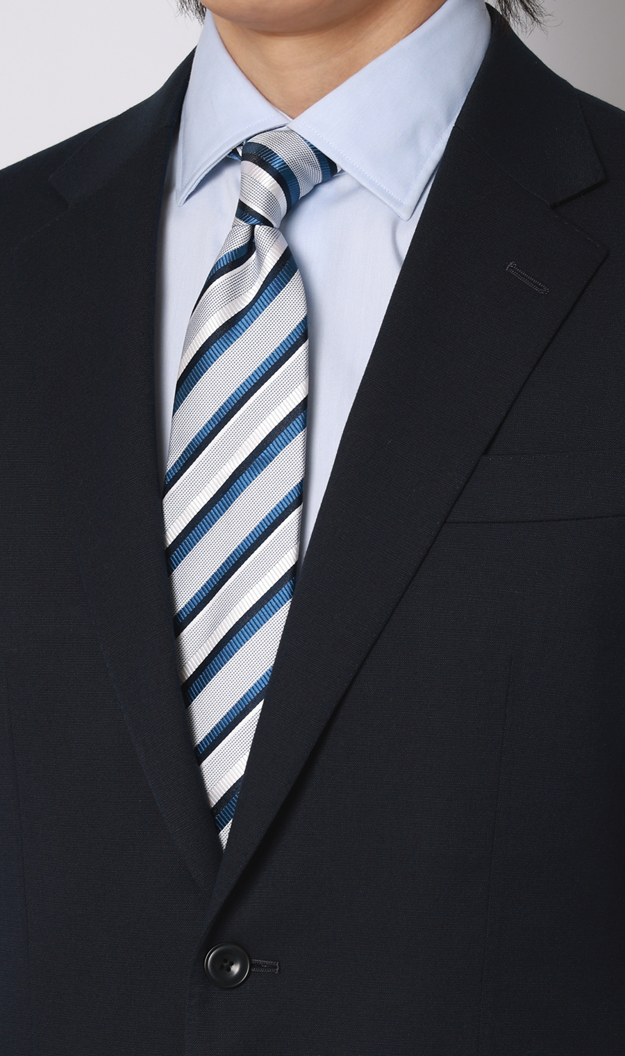 スタイリッシュスーツ【WEAR SHiFT】 ネイビー 体型:YA体(スリム型),号数（身長）:4号(165cm)