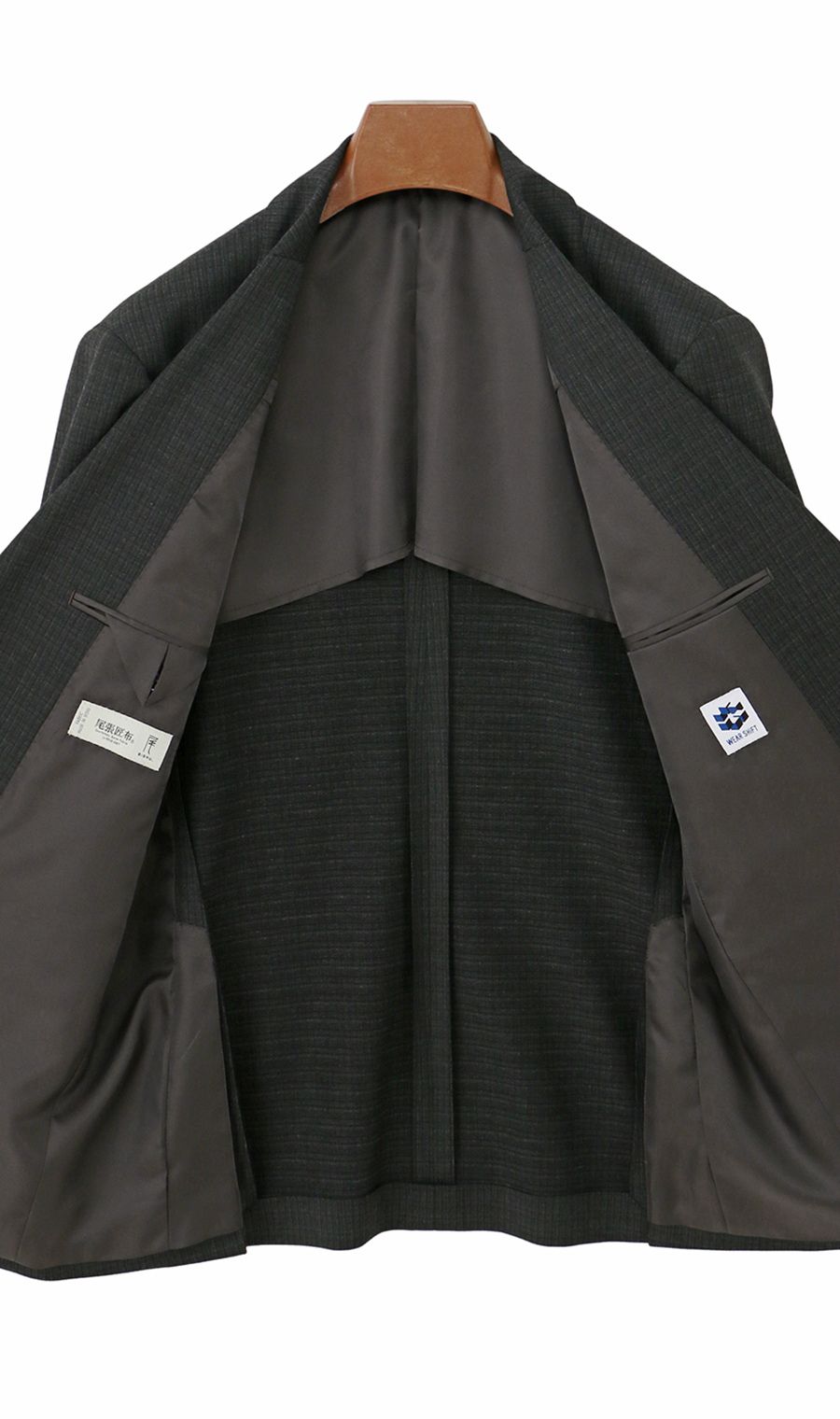 スタイリッシュスーツ【WEAR SHiFT】 チャコール 体型:A体(標準型),号数(身長):5号(170cm)