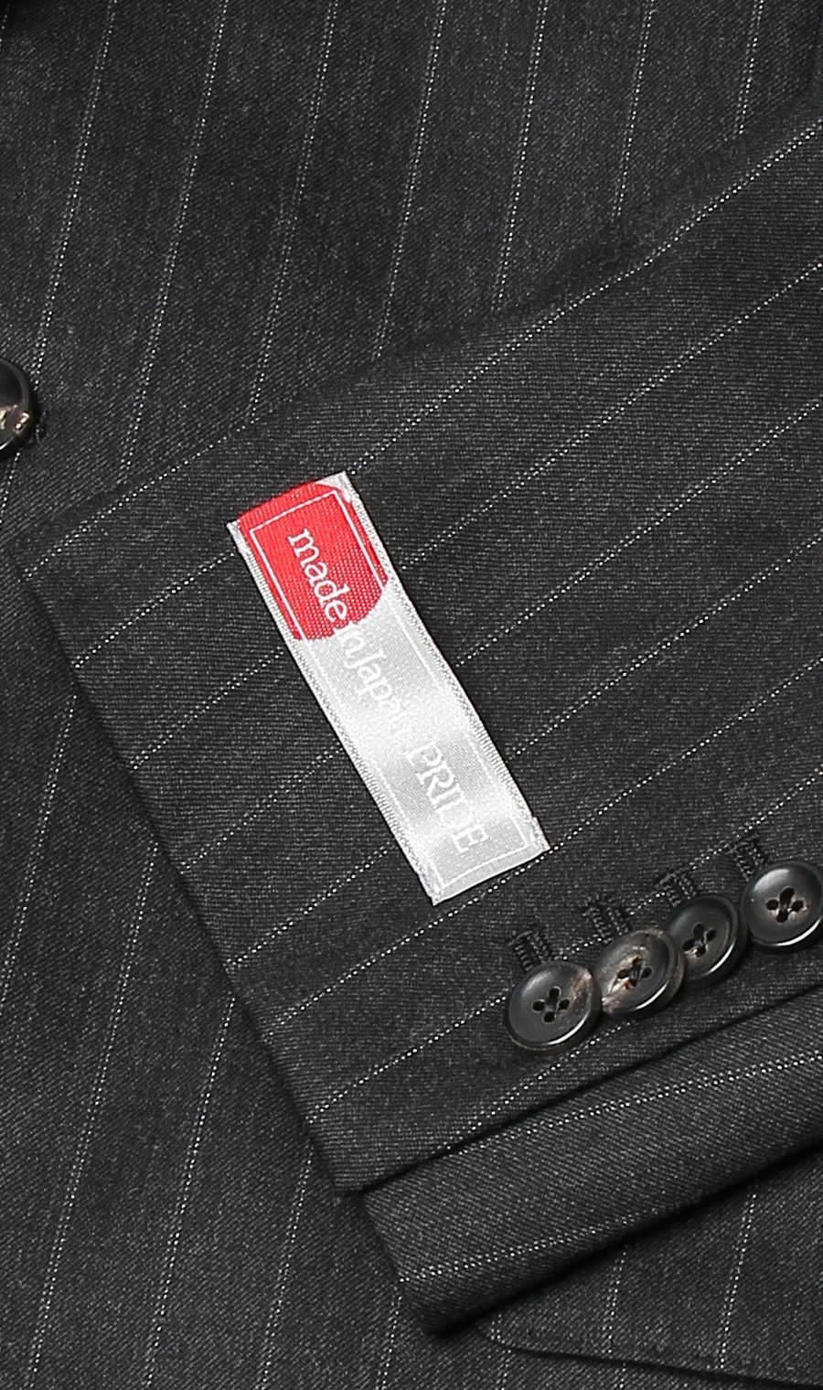 プレミアムスタイリッシュスーツ【御幸毛織】【made in Japan PRIDE】 グレー 体型:AB体(がっちり型),号数（身長）:4号(165cm)